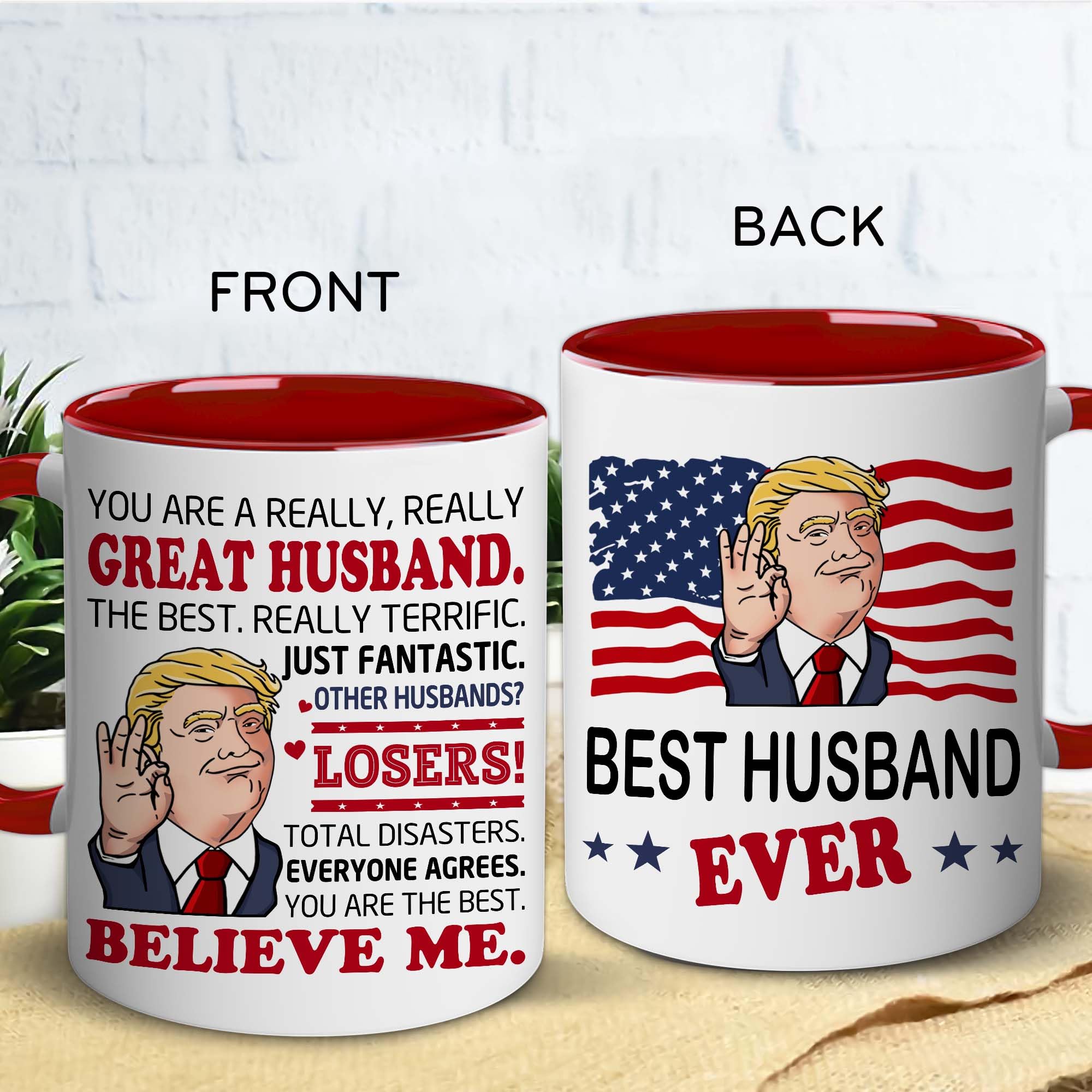 BECHUSKY husband anniversary mug for celebrations