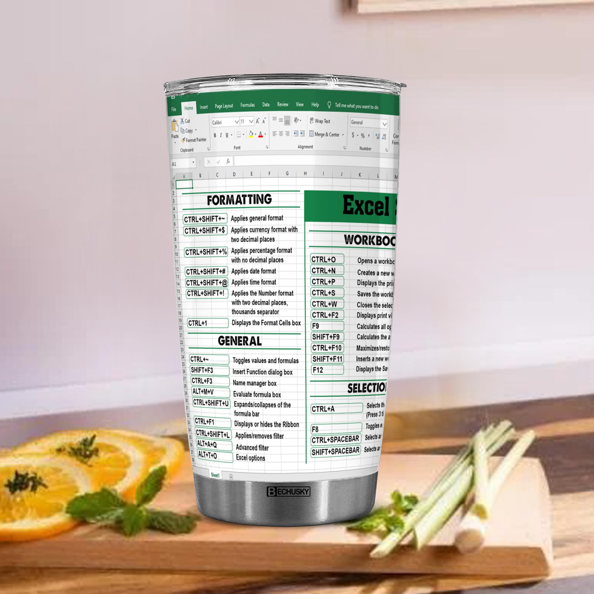 BECHUSKY office gift tumbler suitable for colleagues on birthdays or celebrations.