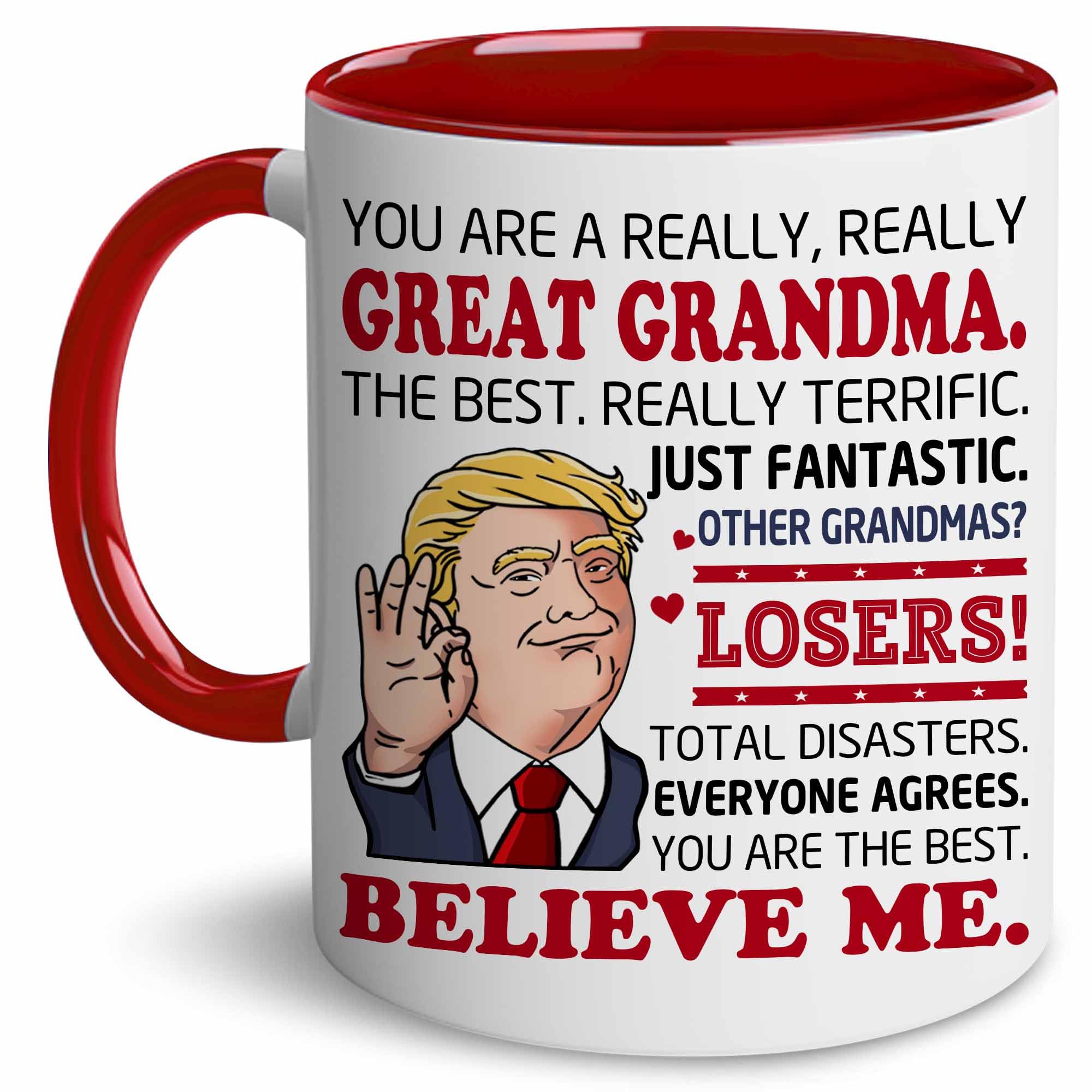BECHUSKY valentine mug for grandma with heart design, ideal for daily coffee.