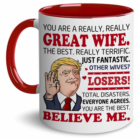 BECHUSKY Valentine mug for wife in gift box, ideal for birthdays.