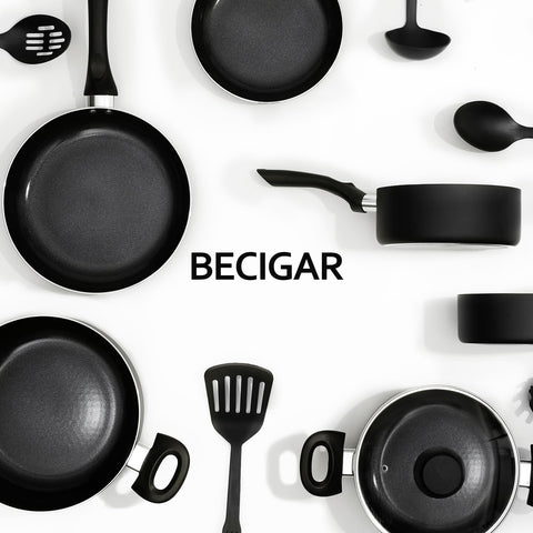 BECIGAR 6.3-inch glass lid fits saucepans for clear monitoring during cooking