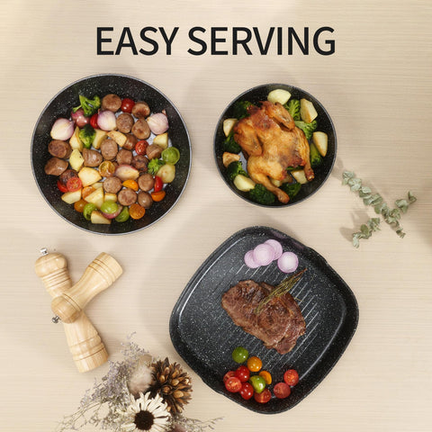 BECIGAR stackable design pots and pans saving cabinet space