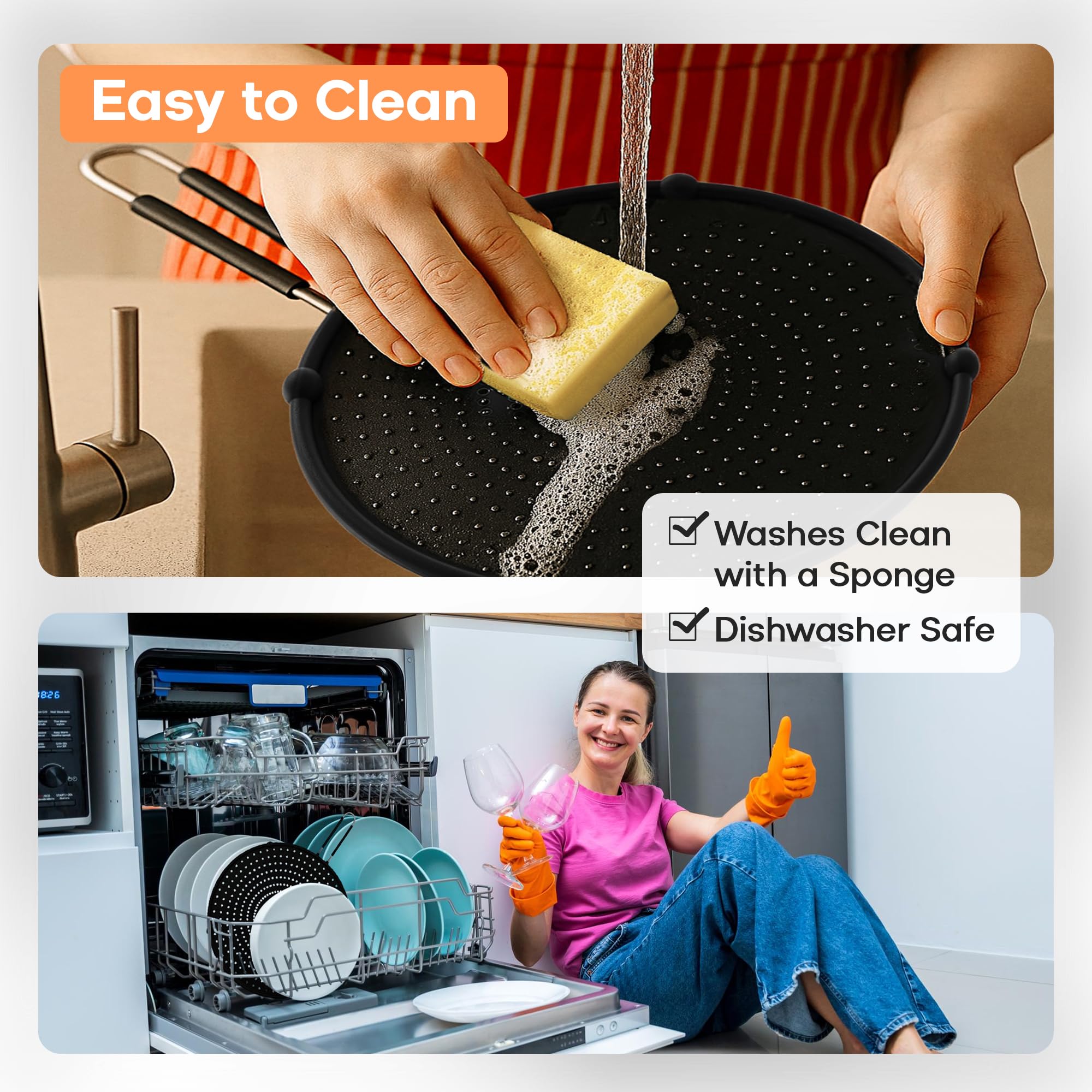 Beckon Ware stove top shield promotes cleaner counters and safer meals.