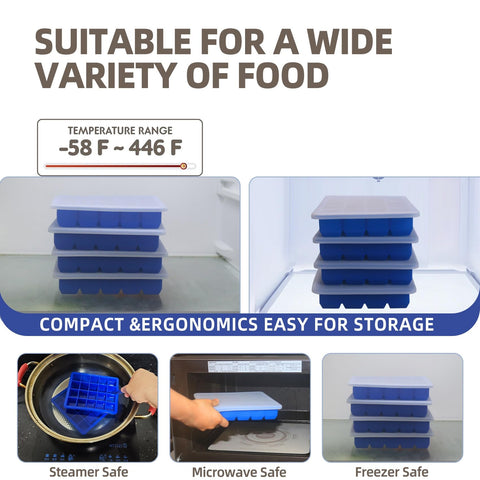 BECOKIT blue silicone tray withstands oven and microwave use