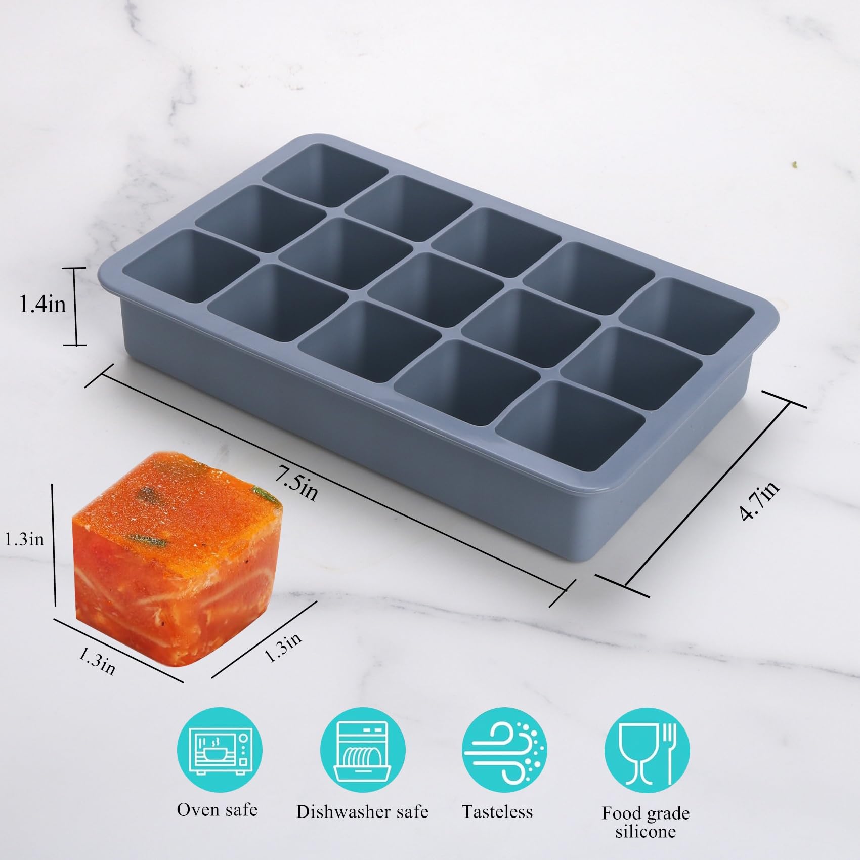 BECOKIT dishwasher-safe molds simplify cleanup after freezing small portions
