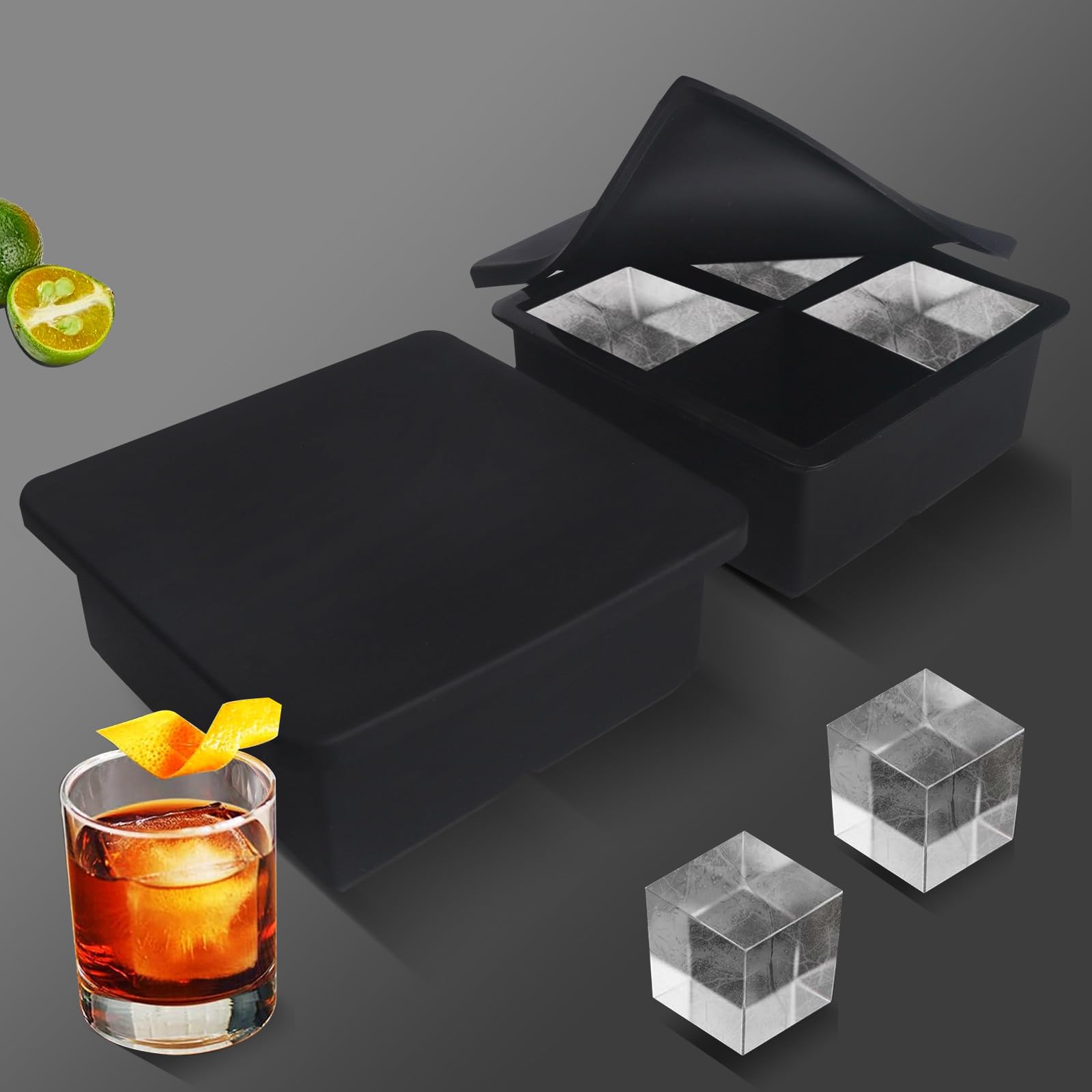 BECOKIT dishwasher-safe silicone ice tray for easy cleaning