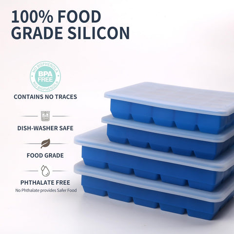 BECOKIT freezer tray with easy-release design reduces spills during unmolding