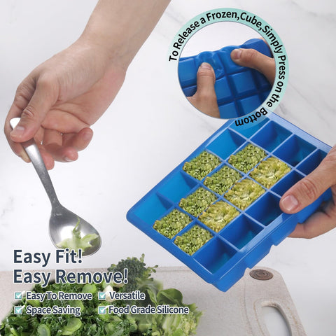 BECOKIT freezer tray is oven and microwave safe for versatile use