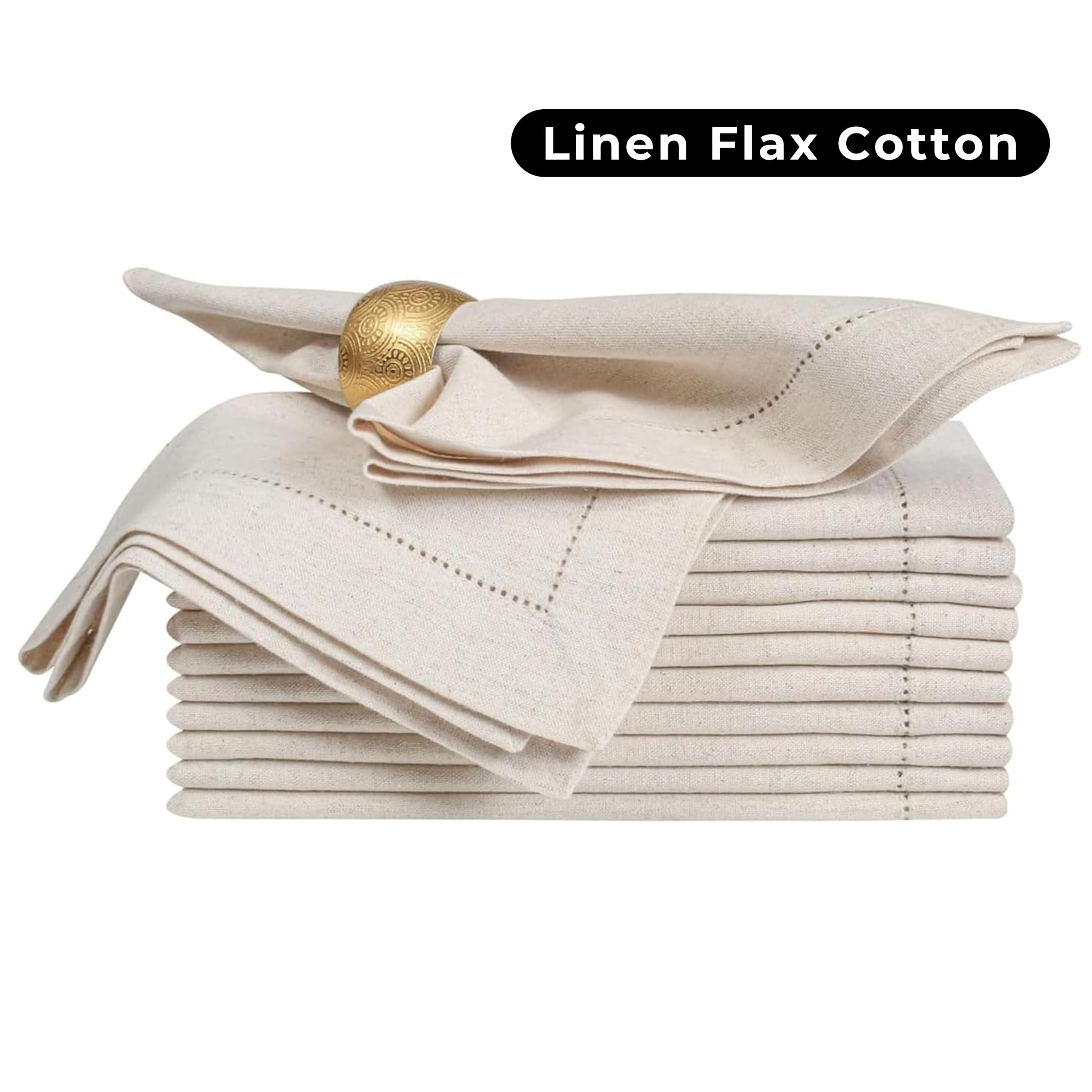 Bedding Craft linen flax cotton fabric close-up highlights durable yet soft texture