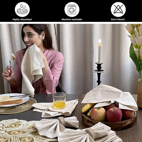 Bedding Craft napkins for weddings table set demonstrates versatile formal-everyday appeal