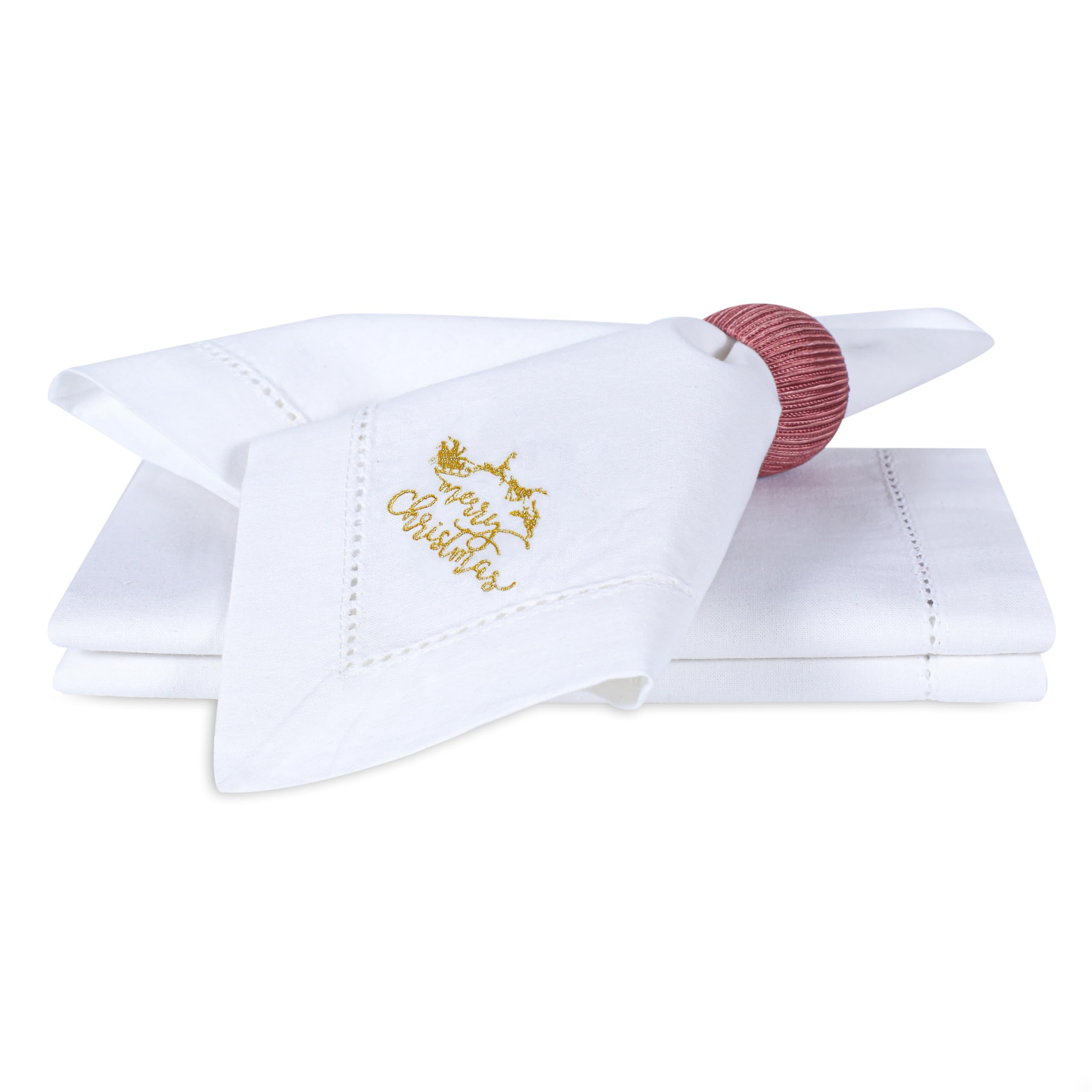 Bedding Craft napkins set up for wedding and banquet table styling.
