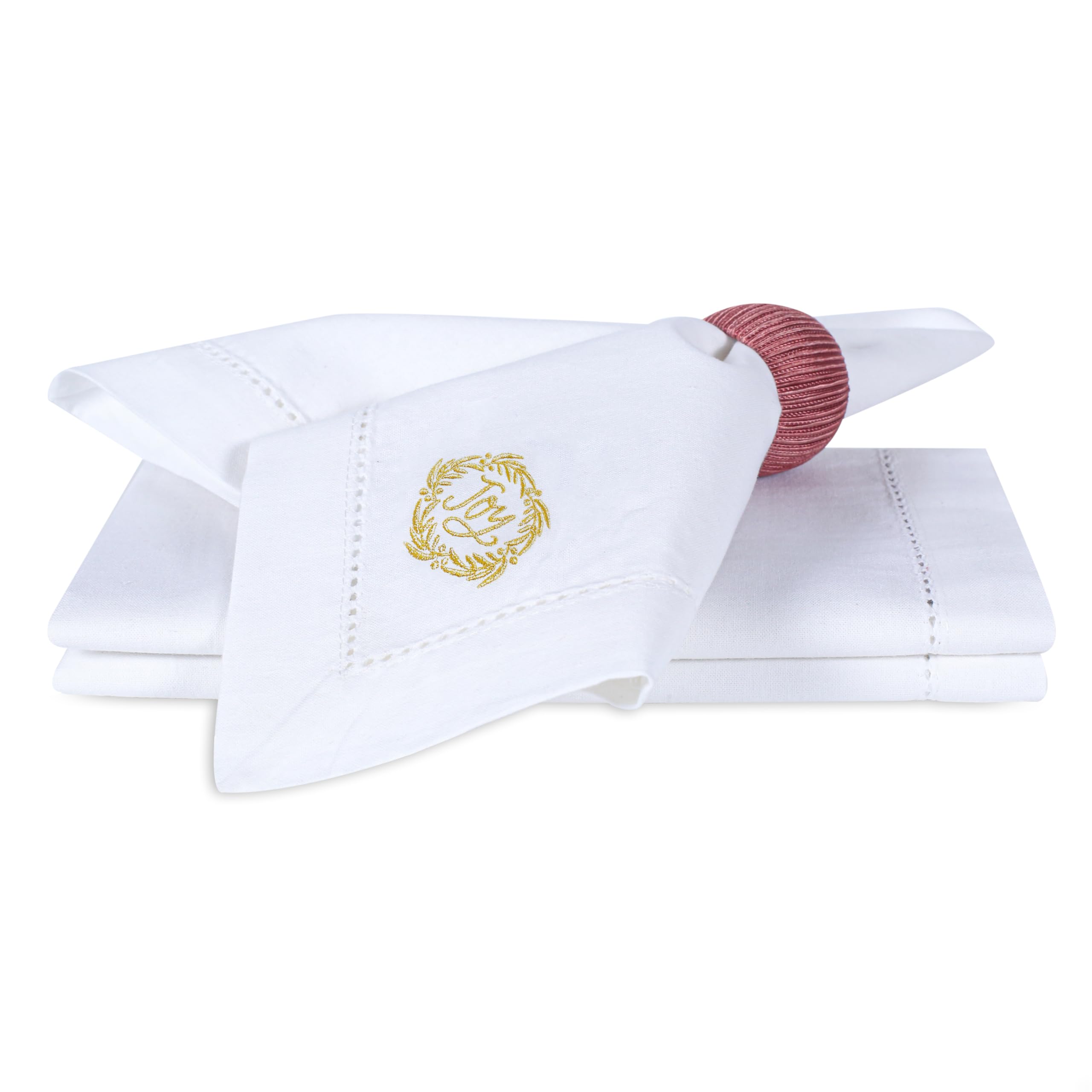 Bedding Craft premium cotton napkins resist wrinkles after wash.