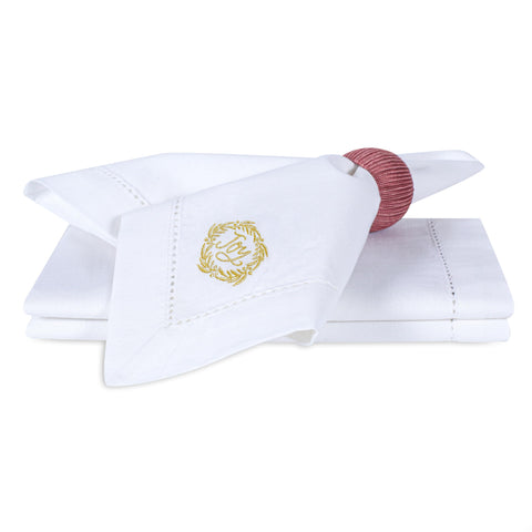 Bedding Craft premium cotton napkins resist wrinkles after wash.