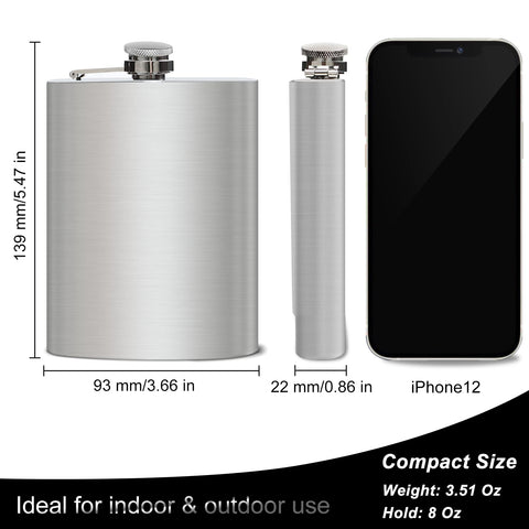 BEDEONE 304 stainless steel flask resists rust and corrosion