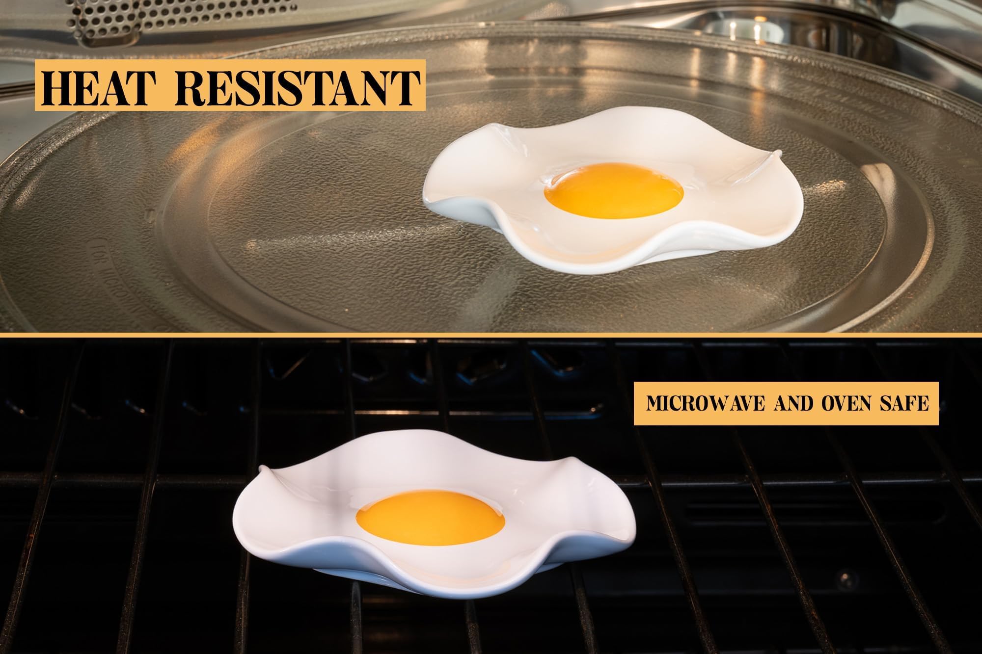 Bee! fried egg spoon rest complements rustic and modern decor