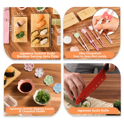 Beegofly Japanese sashimi bamboo plate elevates elegant serving.