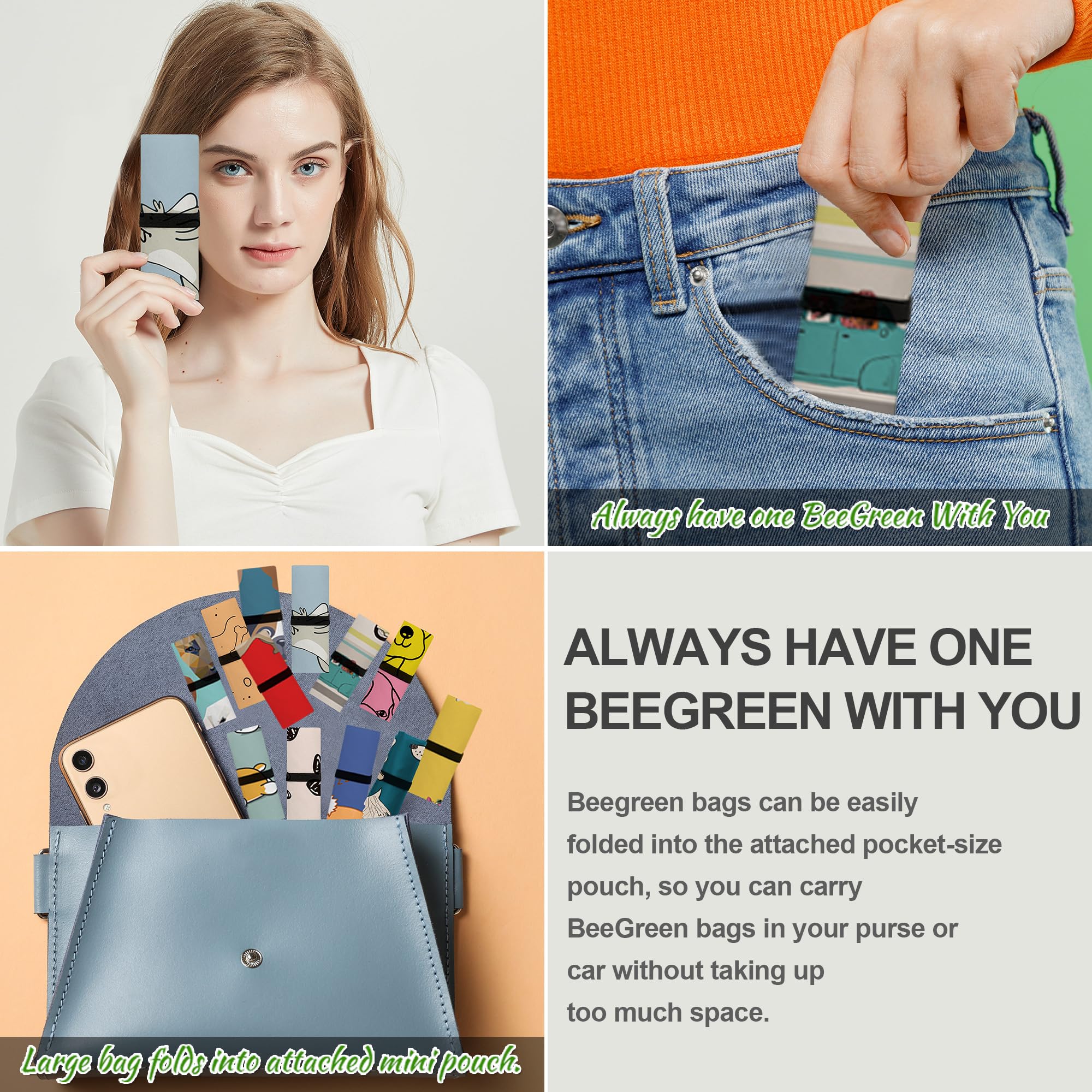 BeeGreen Animal Tote with extra-long handles for easy carrying