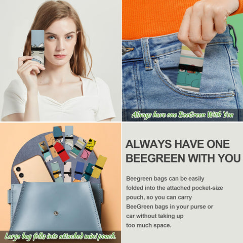 BeeGreen Animal Tote with extra-long handles for easy carrying