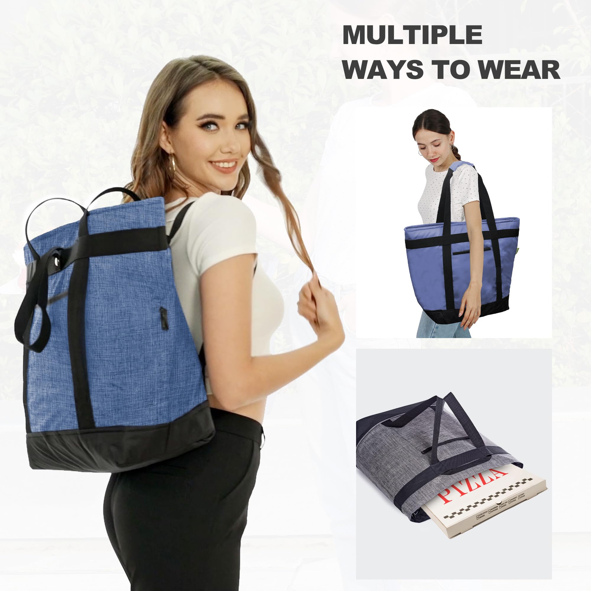 BeeGreen cooler bag packed with drinks and lunch showing versatile capacity