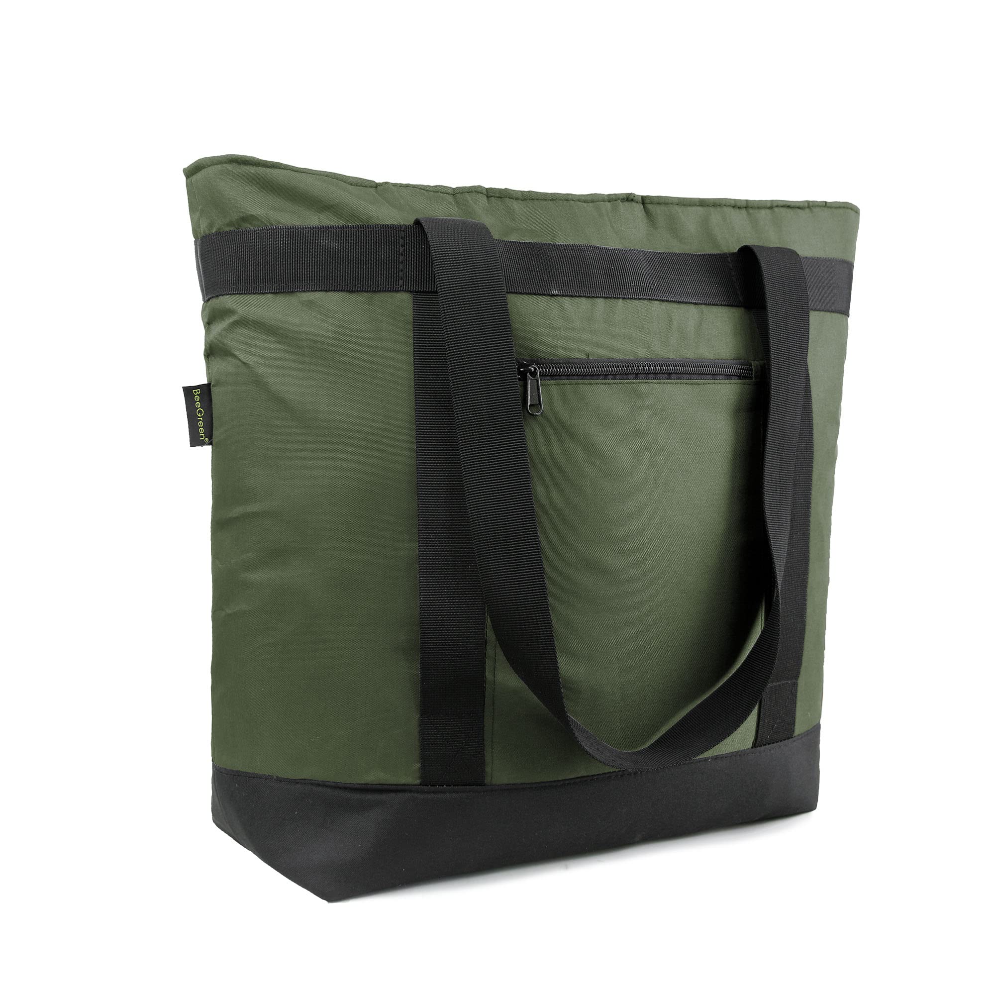 BeeGreen cooler bag with soft insulation keeps beach snacks cool