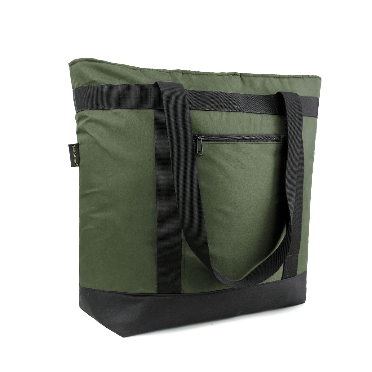 BeeGreen cooler bag with soft insulation keeps beach snacks cool