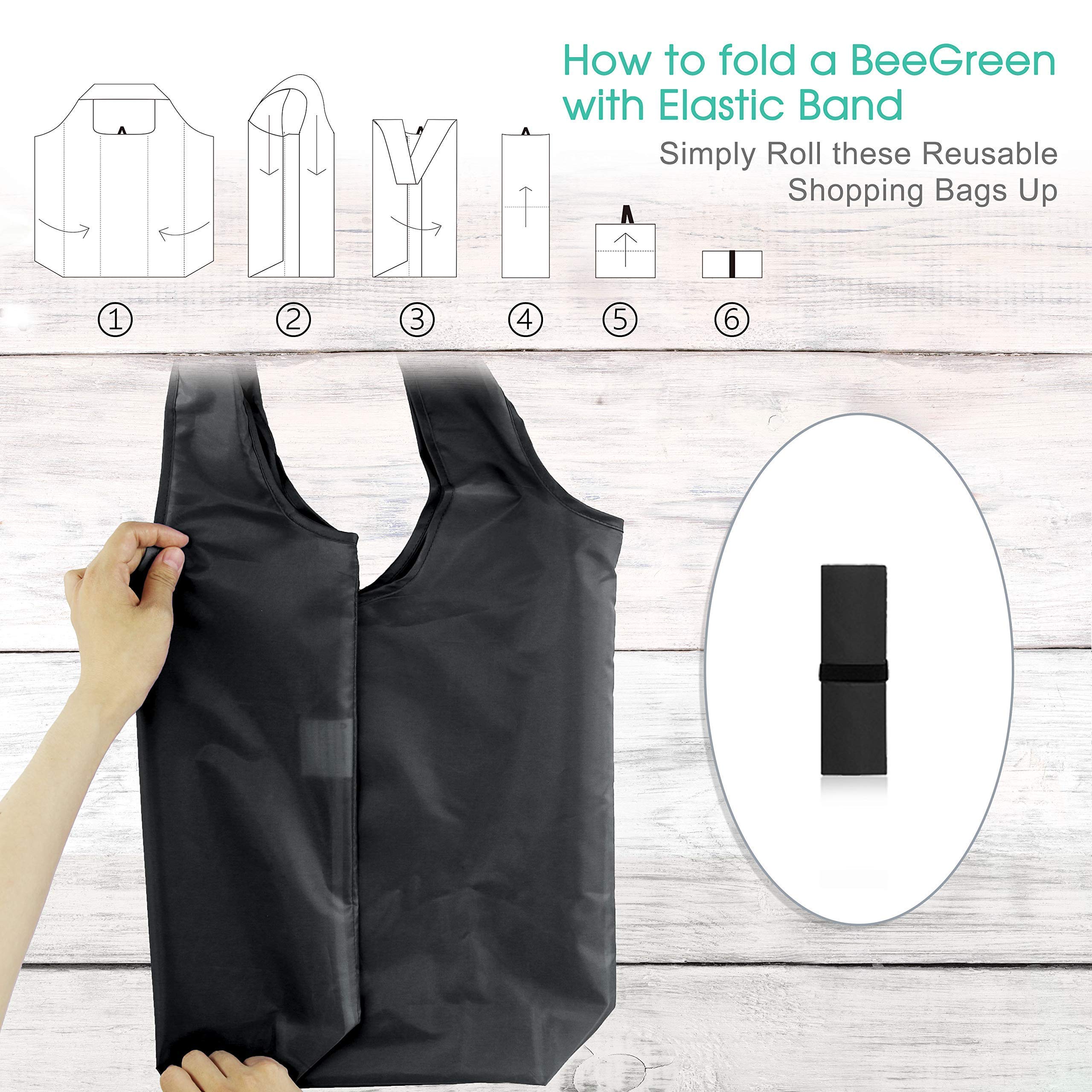 BeeGreen machine-washable bags easy to clean after spills or messy groceries
