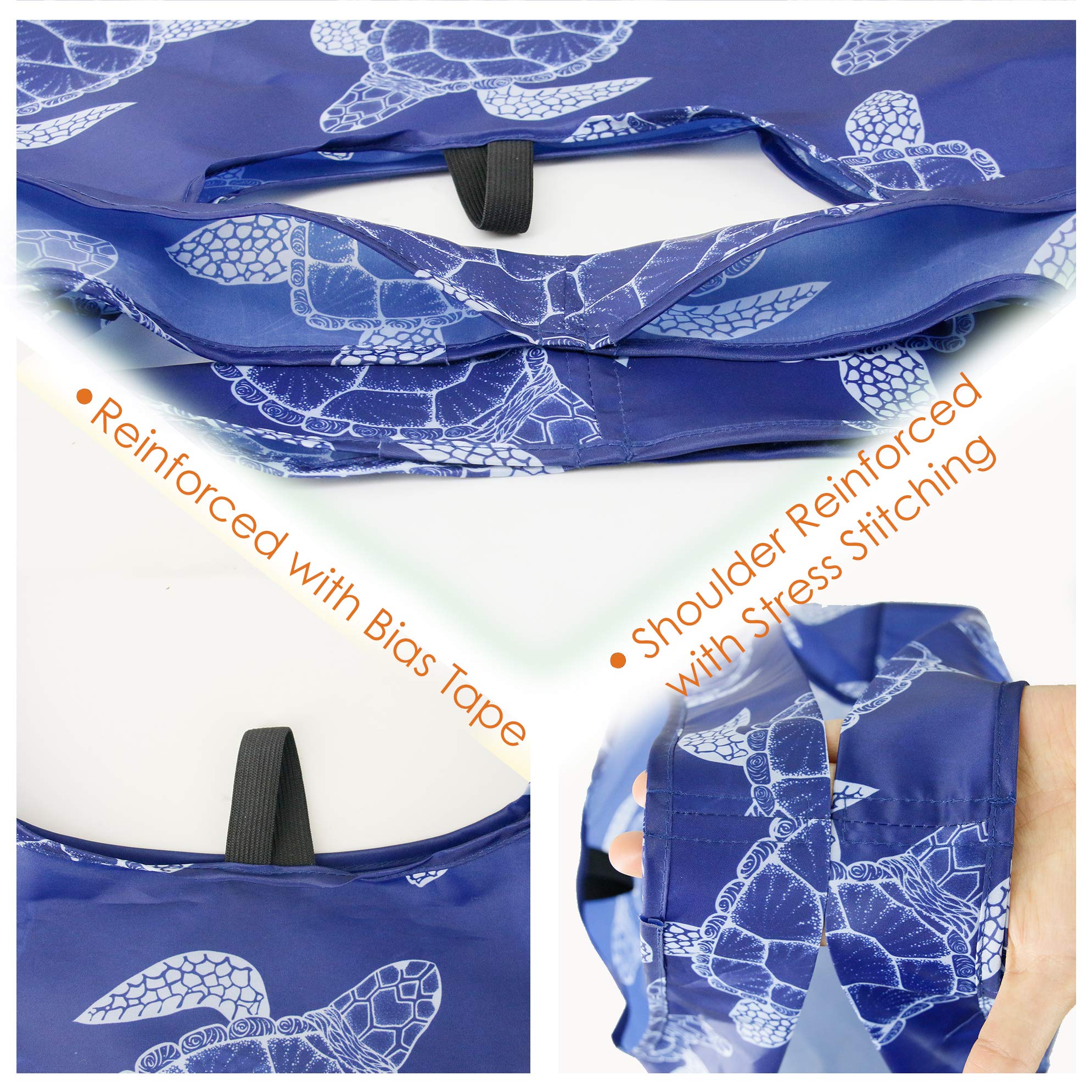 BeeGreen dog pattern tote, long straps ease car-to-home carry