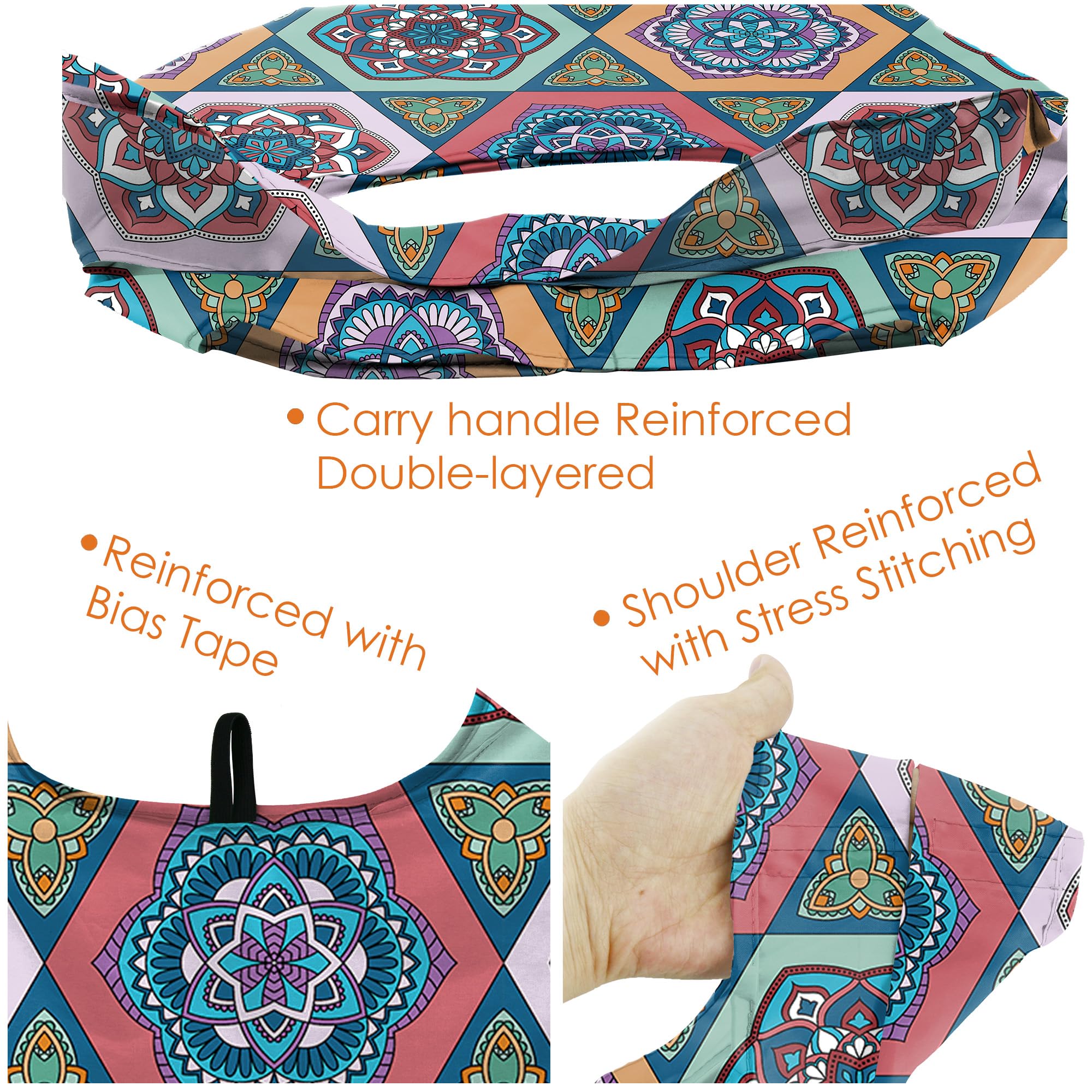 BeeGreen foldable tote rolls compactly for travel and storage.