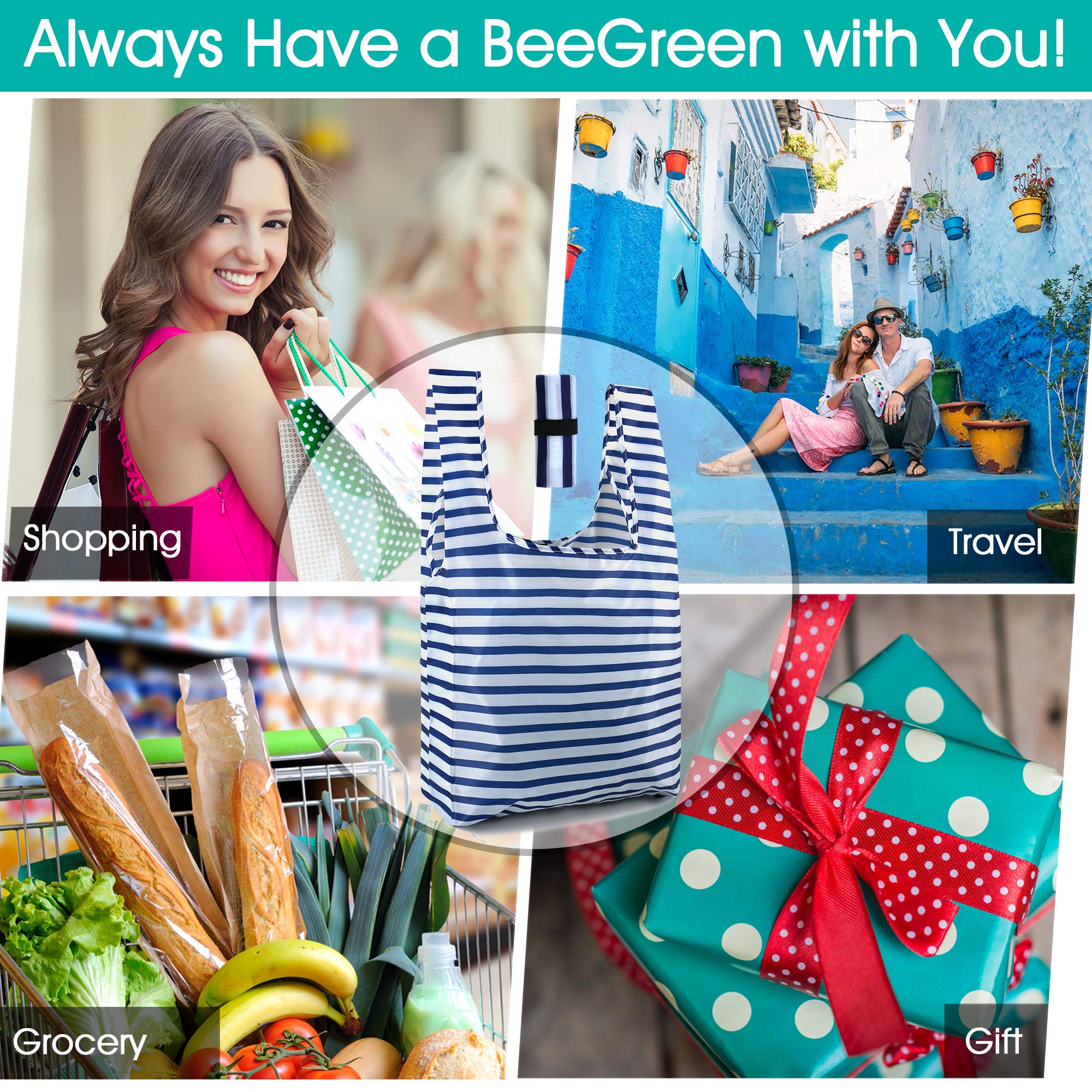 BeeGreen versatile bags ideal for groceries, travel, and gift-giving.