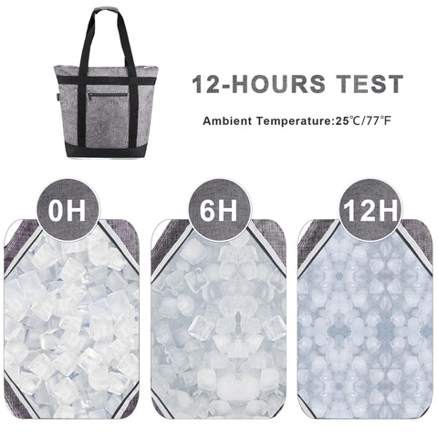 BeeGreen large-capacity cooler bag fits groceries up to 50 lbs.