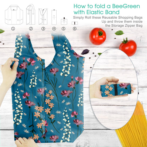 BeeGreen large capacity tote showcases spacious interior for groceries and beverages