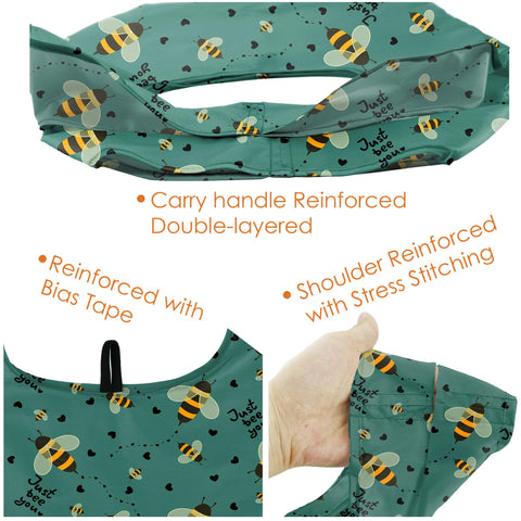 BeeGreen long-handles tote offers comfortable shoulder or hand carry