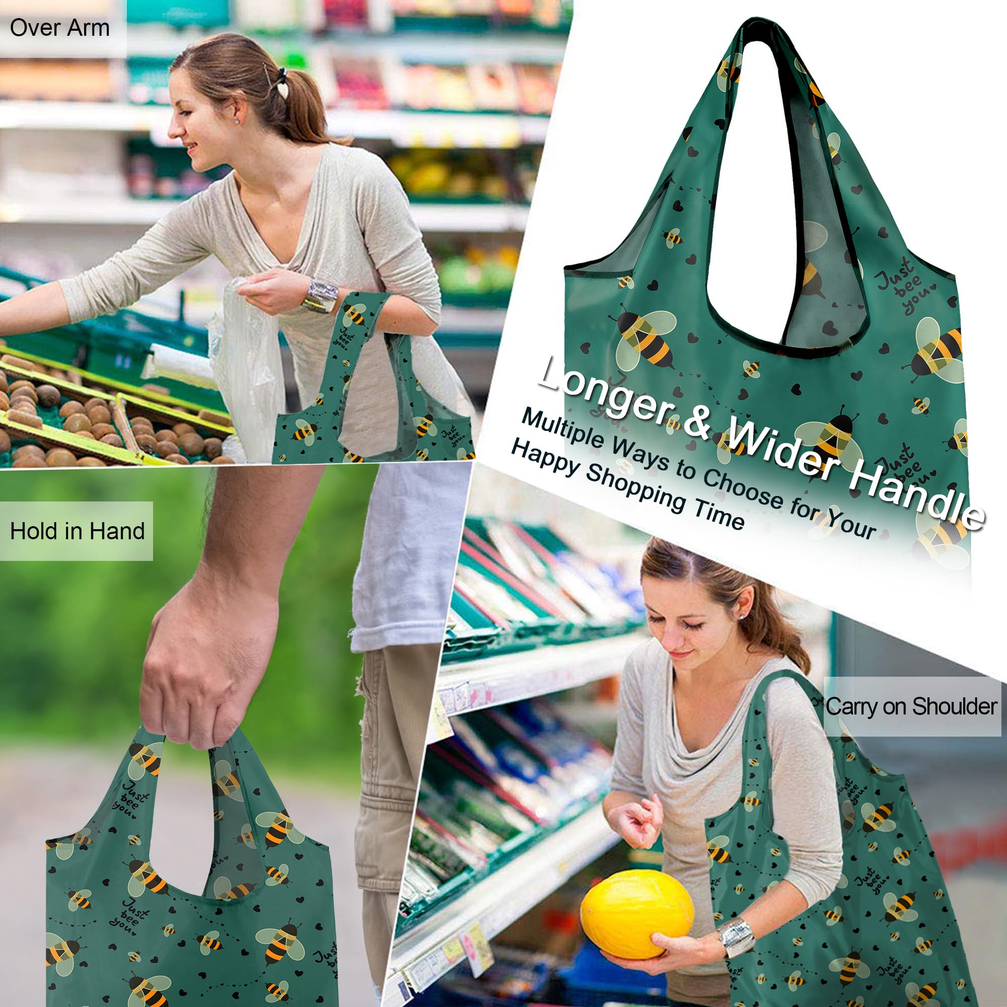 BeeGreen machine-washable tote for quick cleanup after shopping