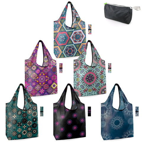 BeeGreen mandala pattern tote for groceries and daily reuse.