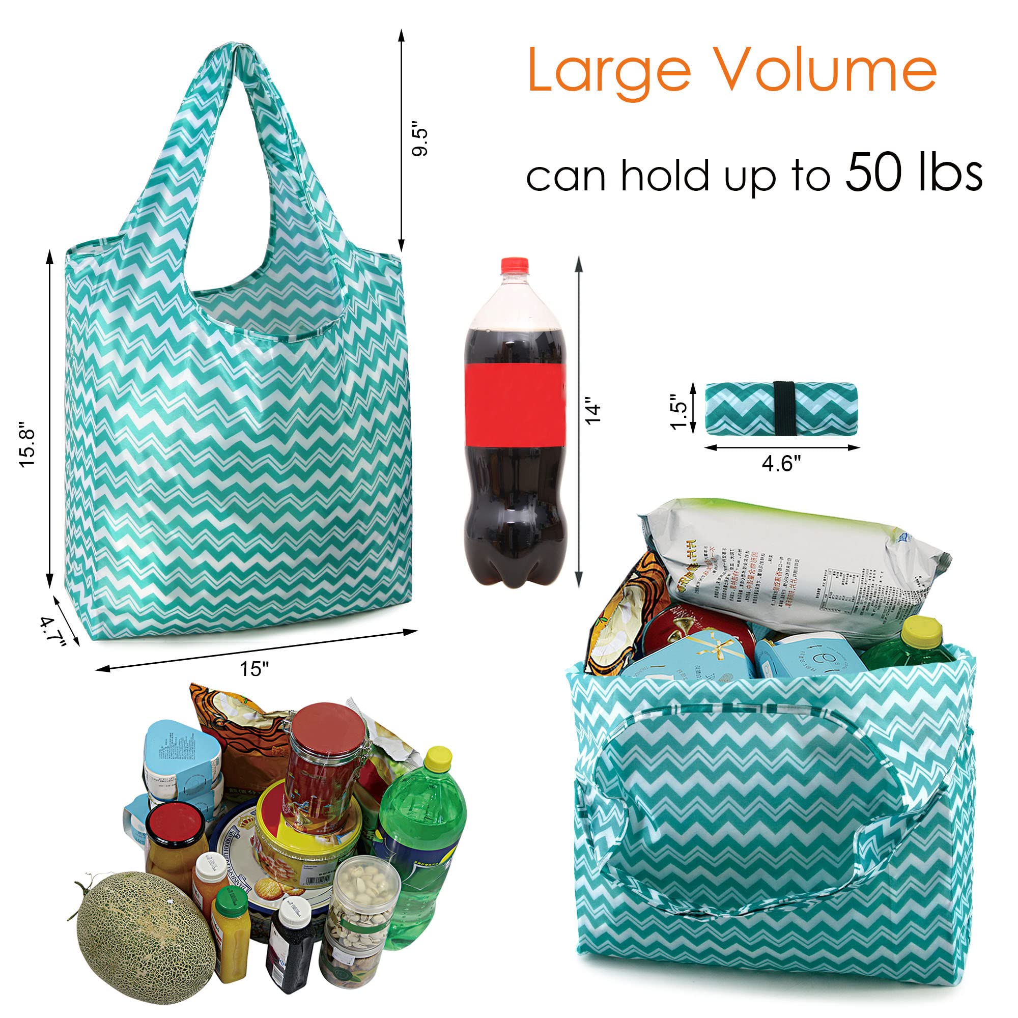 BeeGreen xlarge-capacity grocery bag suitable for bulky items up to 50 lbs.