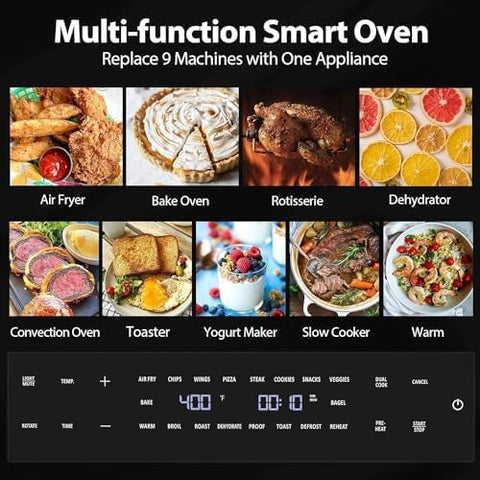 Beelicious control panel with 19 presets and dual cook option for versatile cooking