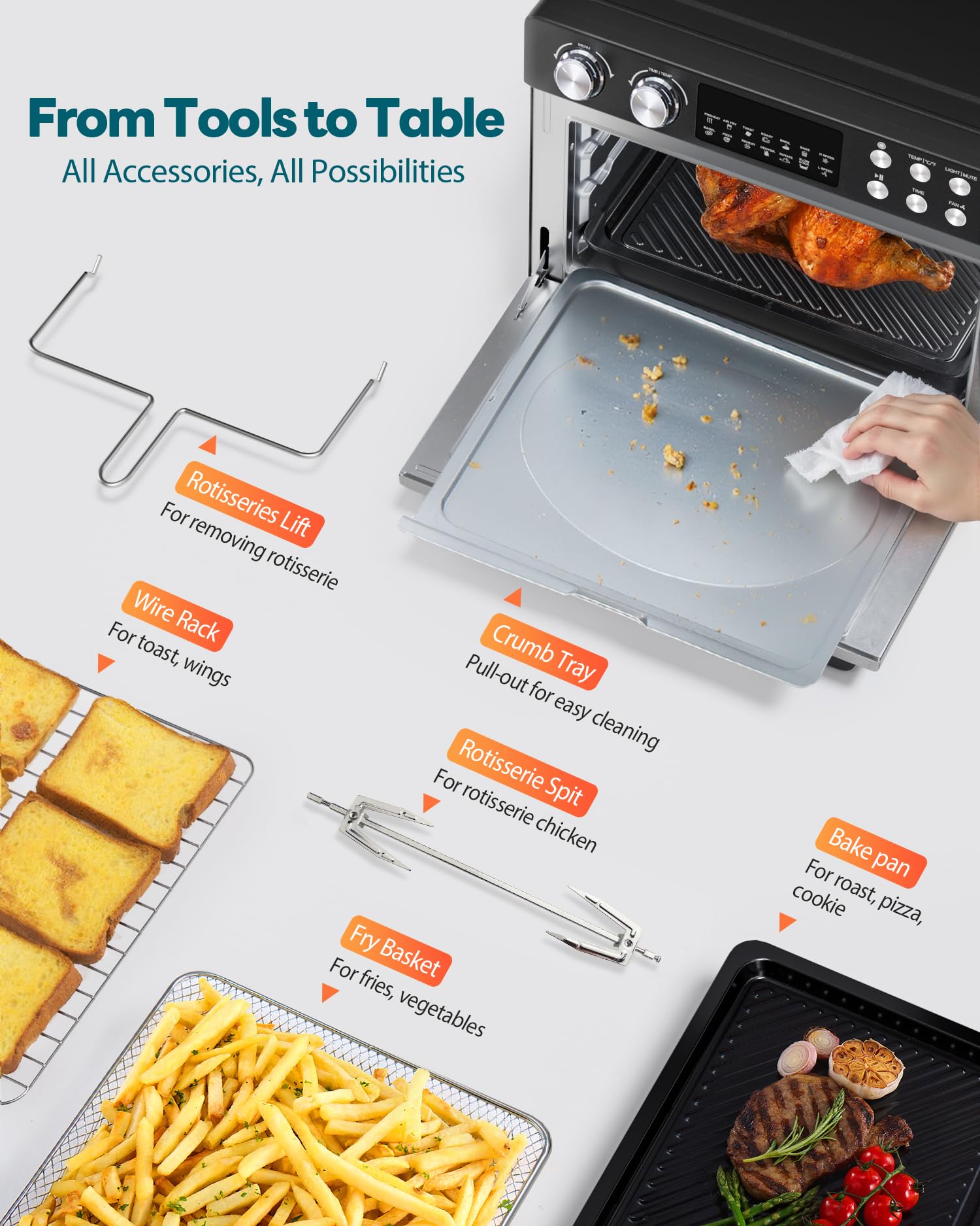 Beelicious Pro fits an 11-inch pizza for quick weeknight dinners