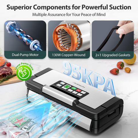 Built-in cutter and bag storage on Beelicious Pro for quick sealing