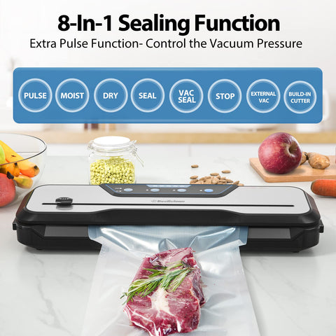 Beelicious Pro close-up highlights pulse control for precise vacuum pressure.