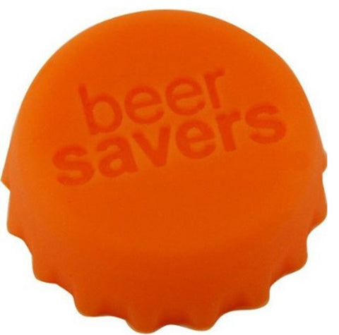 Beer Savers silicone bottle caps set keeps beer fresh after opening.