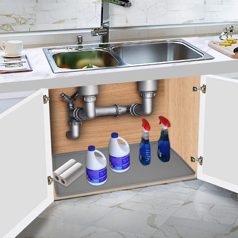 BeesVo under-sink mat easy-clean design simplifies maintenance.