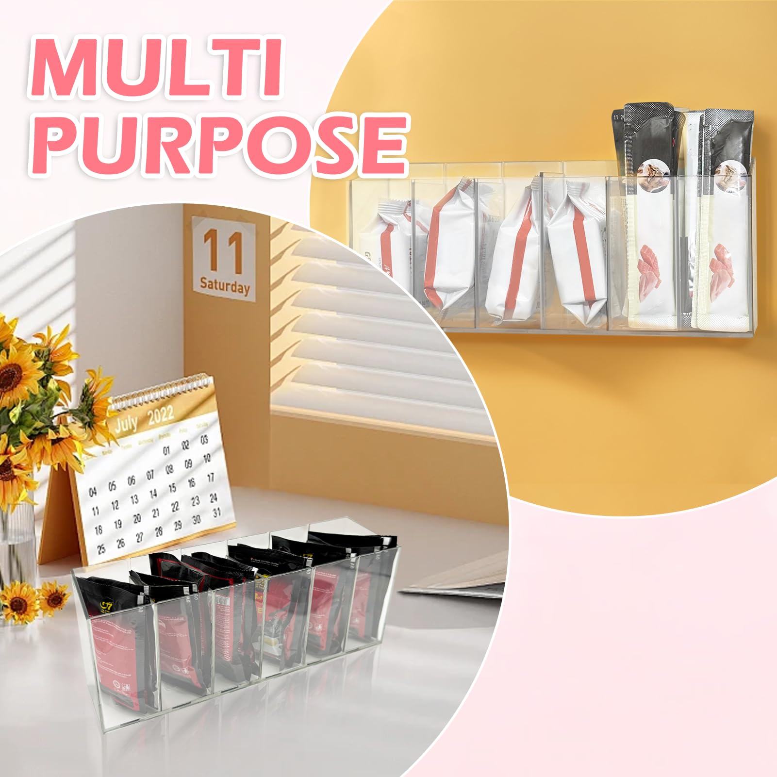 Beeurptnr organizer uses magnetic and adhesive mounting for versatile mounting