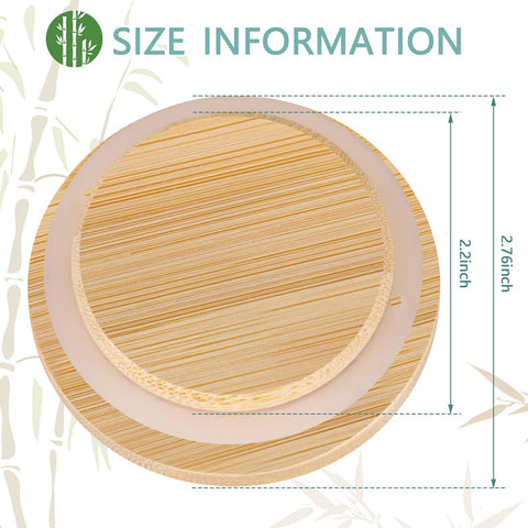 Beeveer bamboo lids showing airtight silicone sealing rings for fresh storage.