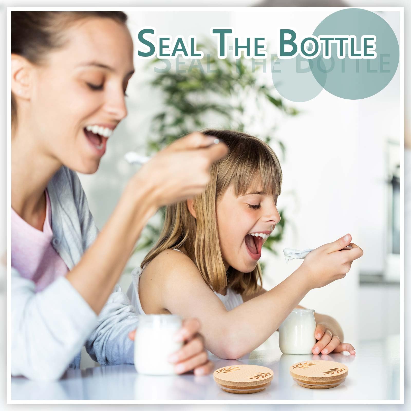 Beeveer lids used for liquids and dry goods storage.