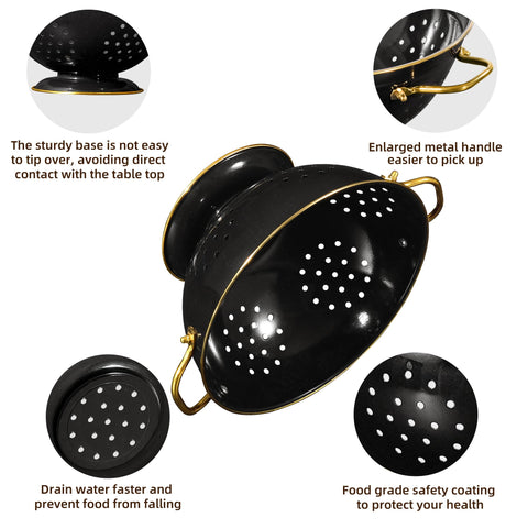 BeFare colander base with ultra-wide support to prevent tipping.