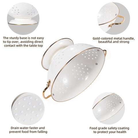 BeFare base anti-tip close-up emphasizes stable handling during rinse and drain.