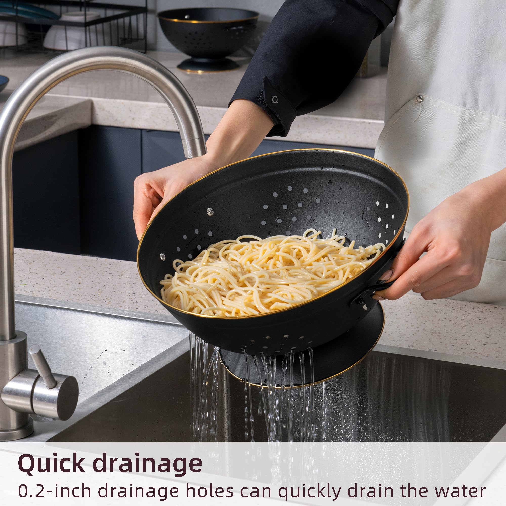 BeFare dual-size set, durable handles, stable grip during rinsing.