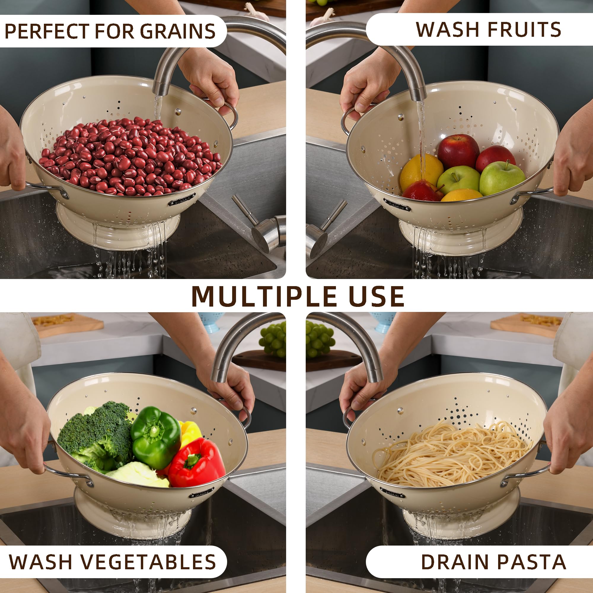 Dishwasher-safe BeFare colander for quick cleaning after meals