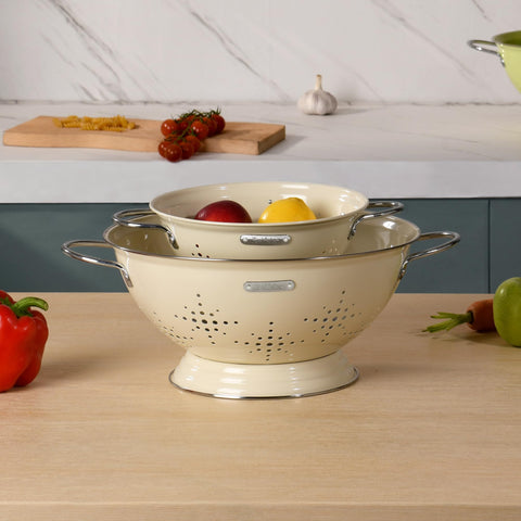 BeFare colander set used for pasta, vegetables, and fruit rinsing
