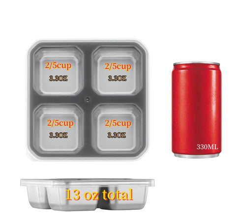 BEFOY transparent-lid snack container shows contents clearly and prevents mix.